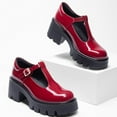 thumbnail image 6 of BURUDANI Womens Mary Jane Low Heel Chunky Pumps Non-Slip Platform Dress Shoes Round Toe, 6 of 6