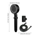 Tyuong Home Decor Shower Head With Handheld Pressure 8 Spray Modes Body