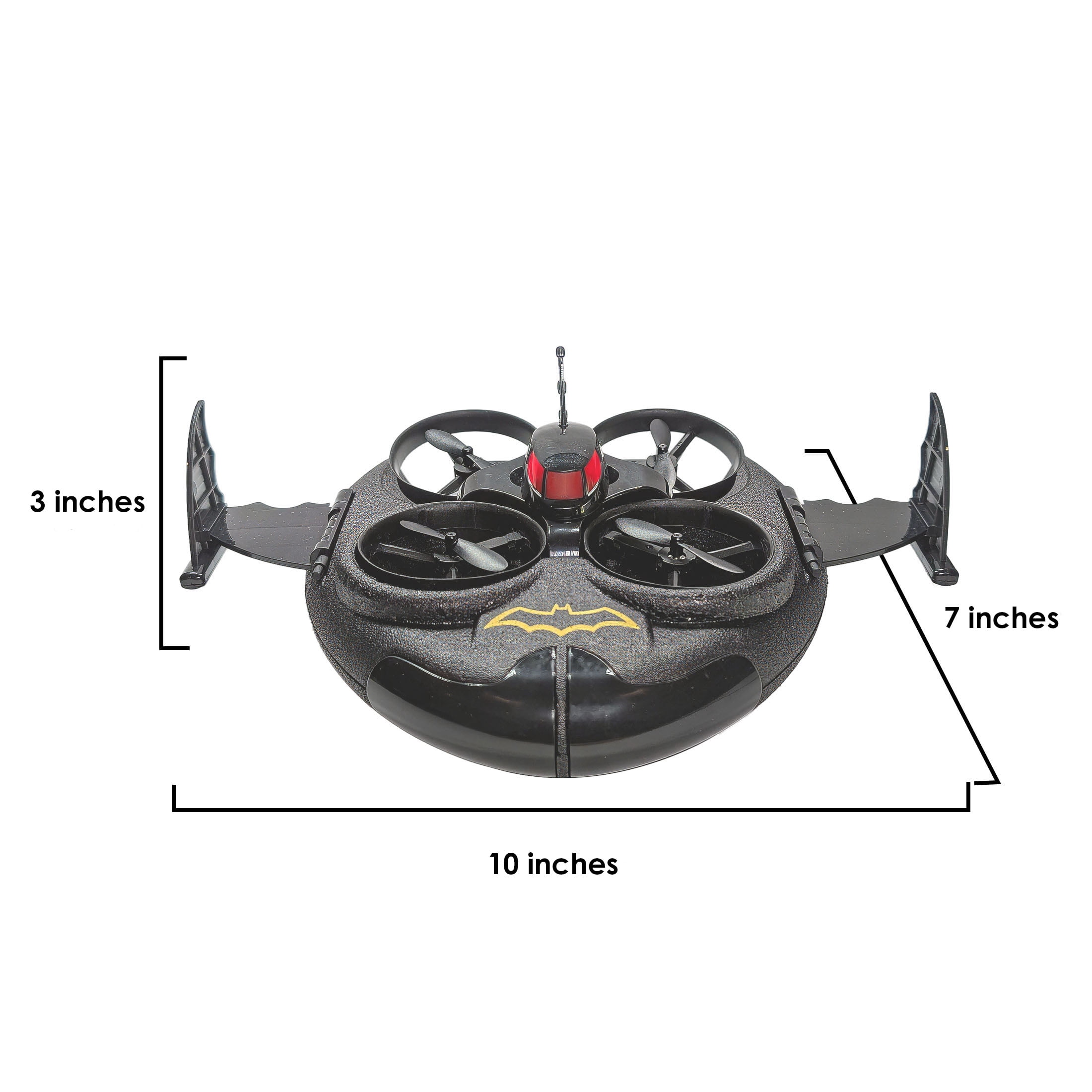 Batman Batboat 3-in-1 RC Drone – Water, Land & Air, 360° Rotation, Rechargeable, Officially Licensed