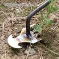 thumbnail image 5 of Extended Handle Remove Weeding Tool Extended Handle Weeding Hoe with Pointed Tip 4 Teeth Ergonomic Outdoor Weeding Tool for Narrow Spaces for Precise, 5 of 8