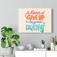 thumbnail image 5 of Inspirational Wall Art Never Give Up On Your Dreams Colors Wall Art Motivational Motto Inspiring Prints Artwork Decor Ready to Hang Unframed, 5 of 9