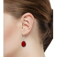 thumbnail image 2 of Ruby Simulated Women Jewelry 925 Sterling Silver Earring, 2 of 4