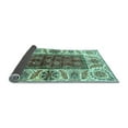 thumbnail image 2 of Ahgly Company Indoor Square Abstract Light Blue Modern Area Rugs, 4' Square, 2 of 4