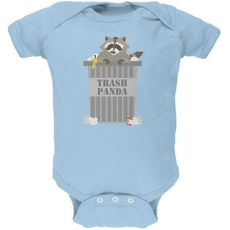 

Trash Panda Raccoon Light Blue Soft Baby One Piece - 6 month