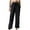 Black, variant on REORIAFEE Business Casual Pants for Women with Pockets Solid Print Palazzo Pants Straight Leg Adjustable Tie Knot Casual Pants Lightweight Baggy Stretchy Trousers 2024 Trending Fashion Clothing