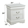 thumbnail image 3 of Louis Philippe White Finish Nightstand, 3 of 7