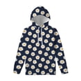 thumbnail image 4 of Sudadera con capucha con estampado 3D de flores de margaritas para hombres y mujeres, sudadera con capucha de manga larga de gran tamaño para primavera y otoño, camisetas informales, 4 of 4