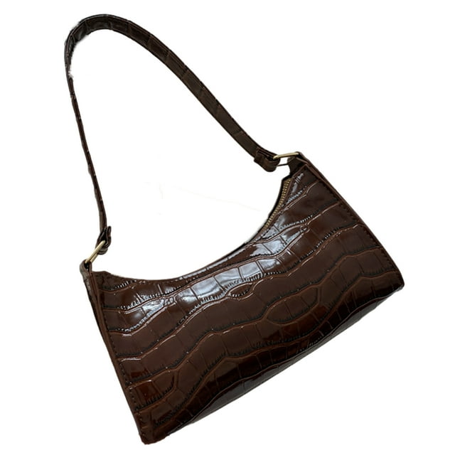relayinert Colorfast Shopping Bag For Fashionable Daily Needs Comfortable Strap Exquisite Shopping Bag Handbags dark brown