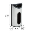 thumbnail image 5 of Honey-Can-Do Stainless Steel Wall Mount Plastic Bag Holder, Silver, 5 of 5