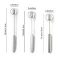 thumbnail image 6 of Yesbay Stainless Steel Semi-Automatic Eggbeater Hand Push Egg Whisk Mixer Milk Frother Mixer Whisk for Quick Stirring Whisking Beating, 6 of 7