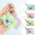 thumbnail image 6 of Mini Retro Cassette Player Keychain Charm Fun Music Box Decoration Tape Car Children Backpack Keyring Pendant Gifts, 6 of 9