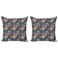 thumbnail image 1 of Ambesonne Botanical Throw Pillow Cover 2 Pack, Floral Vintage Spring, 16", Multicolour, 1 of 2