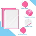 thumbnail image 4 of Uxcell 5 Pcs Non-punching Report Covers with Swing Clip, Plastic Presentation Folders for Office, Rose Red, 4 of 7