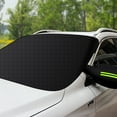 thumbnail image 4 of Magnetic Car Windshield Snow Cover | Universal Frost Guard for Cars SUVs Trucks | Thick Aluminum Insulated All-Weather Protector | Sun UV Hail Ice Rain Protection | 79.5x40.9 in | Easy Install, 4 of 7