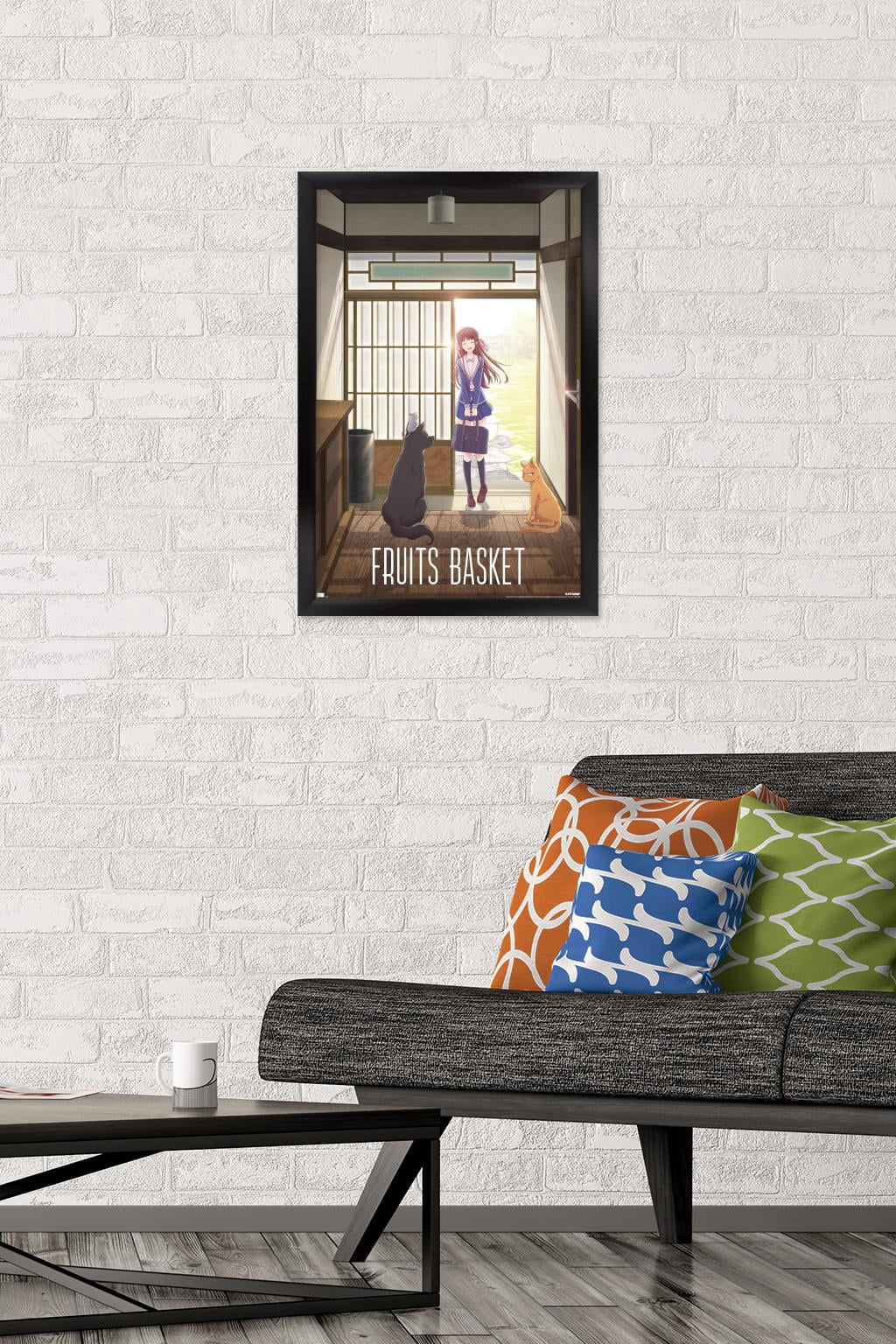 Fruits Basket - Teaser Animals Wall Poster, 14.725" x 22.375" Framed