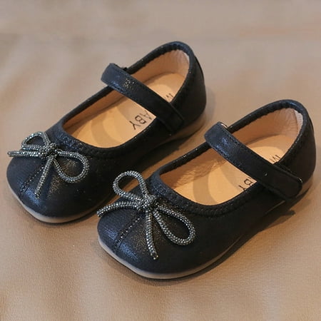 

Cathalem Winter Boots Girls Size 5 Girls Casual Shoes Thick Sole Round Toe Buckle Dress Shoes Shoes Black 2.5 Years