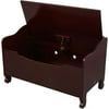 KidKraft Queen Anne Toy Chest & Bench Kids Wood w/ Hinge Lid - Cherry 14436