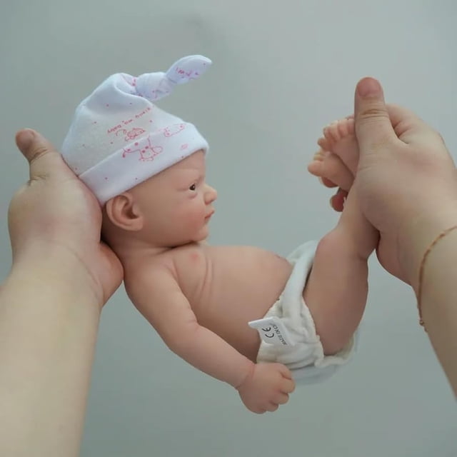 Muñeca Reborn Mire & Mire Reborn de silicona para todo el cuerpo, 12 pulgadas