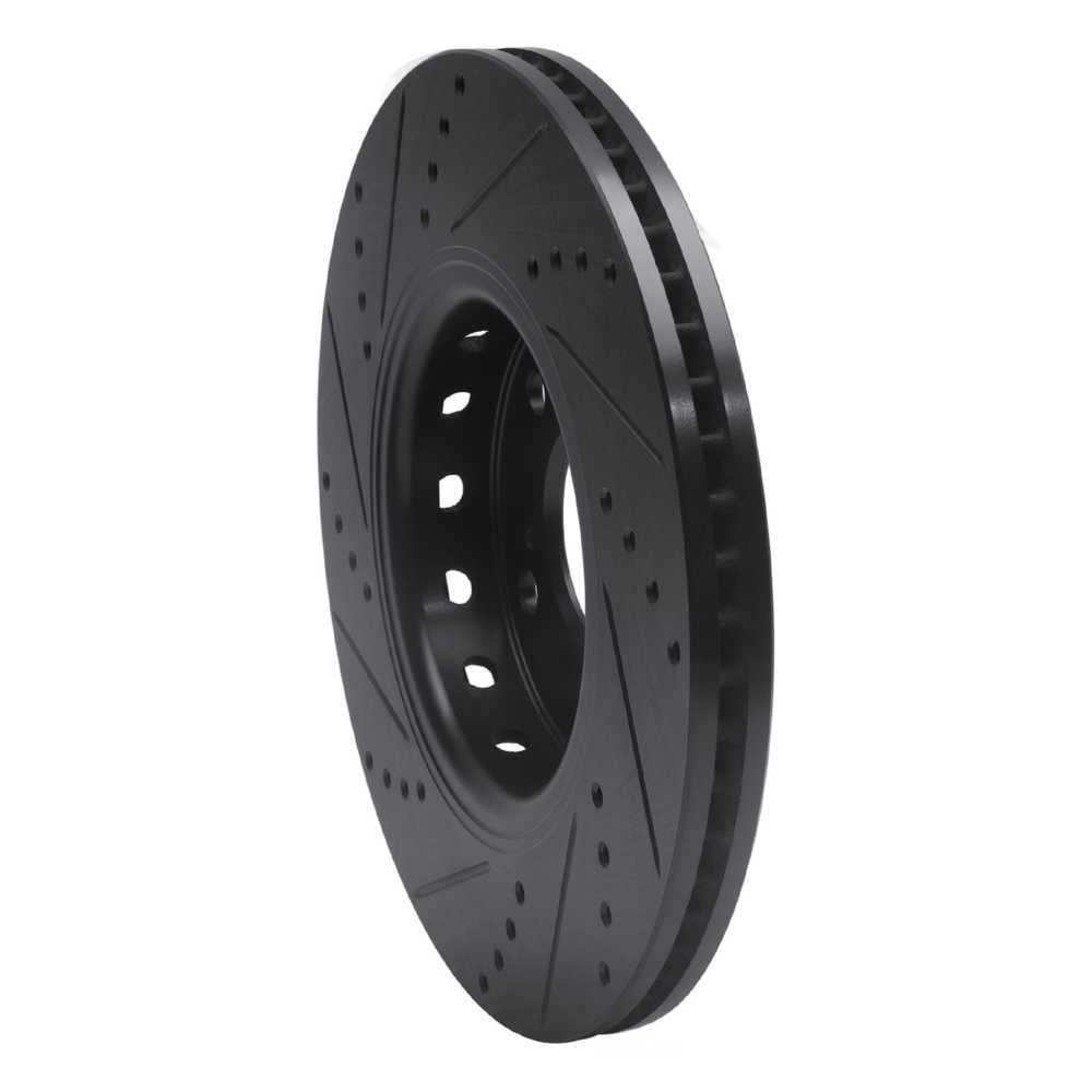 Dynamic Friction Company 633-58025R DFC Brake Rotor - Drilled And Slotted - Black