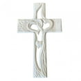 thumbnail image 1 of Escultura artística de cruz de madera tallada con corazones huecos entrelazados, espiritualidad de fe para graduación, hogar, Día de San Valentín , estándar, 1 of 8