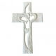 thumbnail image 1 of Escultura artística de cruz de madera tallada con corazones huecos entrelazados, espiritualidad de fe para graduación, hogar, Día de San Valentín , estándar, 1 of 8