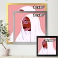 thumbnail image 4 of Designart 'Beautiful Abstract Smiling Afro African Woman With VItiligo' Moroccan Framed Art Print, 4 of 4