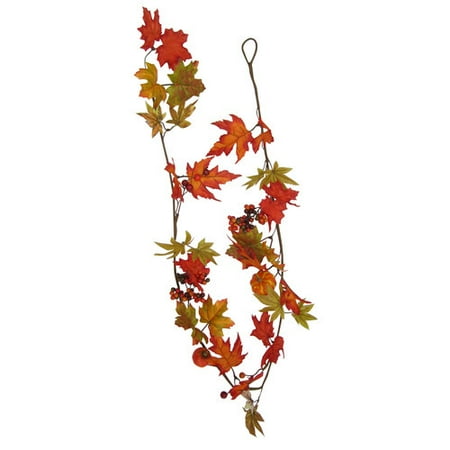 Better Homes and Gardens Pumpkin Garland, Orange/Red, 6'