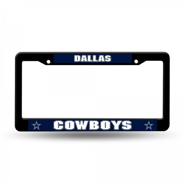 Cadre de Plaque d'Immatriculation en Plastique Noir Dallas Cowboys