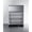 Stainless Steel, variant on Summit 24" Built-In Beverage Refrigerator/Top Drawer