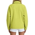 thumbnail image 5 of Jsaierl Women's Collared Zip Up Lightweight Jacket Long Sleeve Sporty Casual Bomber Coat with Zippered Pockets Daily Outdoor Top, 5 of 7