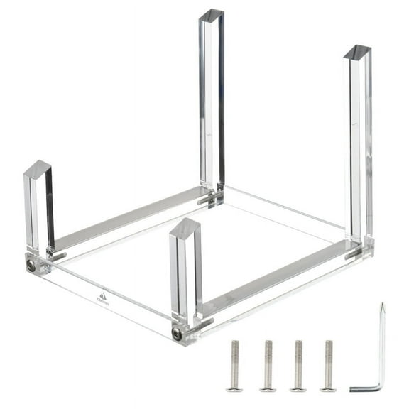 Vinyl Record Storage Holder for Albums, Acrylic Vinyl Record Organizer Stand Hold Up to 30 Records for 10In 12In Records