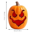 thumbnail image 4 of Halloween Glowing Pumpkin Decor, Large Hollow Light Up Jack-o-Lantern for Fall Home Porch Display, Indoor Outdoor Autumn Yard Decorations for Seasonal Party Events, 1Pack A, 4 of 7
