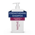 thumbnail image 2 of (6 pack) Native Strengthening Shampoo Blackberry and Green Tea 16.5 fl oz, 2 of 9