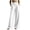 White Casual Pants, variant on Miluxas Women's High Rise Wide Leg Trousers Pleated Front Business Casual Loose Straight Pants with Pockets Dress Pants for office Commute Wear White