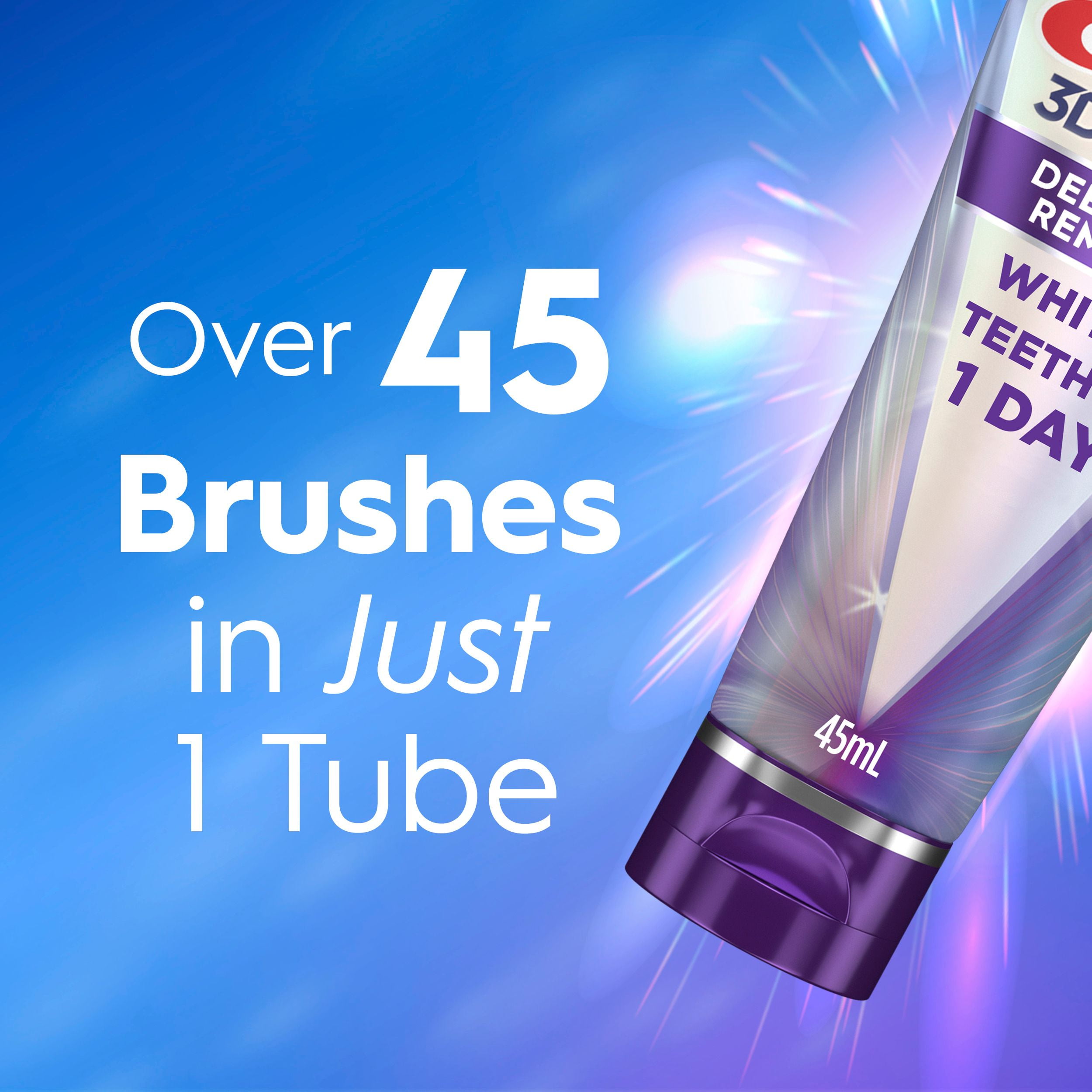Dentifrice Crest 3DWhite Brillance Éliminateur de taches profondes –45mL