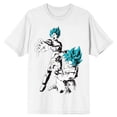 thumbnail image 6 of Dragon Ball Super Goku Vegeta Anime Men's White T-Shirt - 4XLB, 6 of 7