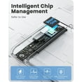 thumbnail image 4 of 2.5'' External Hard Drive Enclosure USB 3.0 to SATA III Tool-Free Clear Hard Disk Case for 2.5 inch 7mm 9.5mm SATA HDD SSD Max 6TB Support UASP, 4 of 7