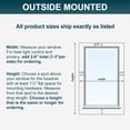 thumbnail image 5 of Softlight Faux Wood Blind with Valance - 72"W x 84"H, White, Cordless 40" Slat, 5 of 8