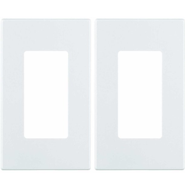 Leviton 80301SW 1Gang Decora Plus Screwless SnapOn Mount Wall Plate