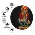thumbnail image 5 of XMXY Zombie Evil Creepy Pumpkin Spare Tire Cover, Universal Waterproof Cover for Jeep RV Tire Wheel Protection, 15 inch, 5 of 8