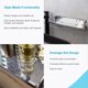 thumbnail image 3 of Estante Flotante Organizador de Acero Inoxidable, Soporte Almacenamiento de Pared para Baño, 3 of 7
