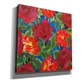 thumbnail image 2 of Epic Graffiti 'Dance Of Love- Roses & Zinnias' by Carissa Luminess, Canvas Wall Art, 26"x26", 2 of 2