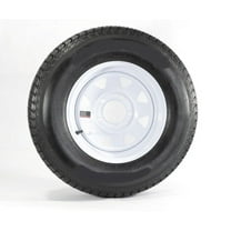 eCustomrim Trailer Tire Rim ST175/80R13 175/80 Radial 13 Load D 13x4.5 5-4.5 Wheel White