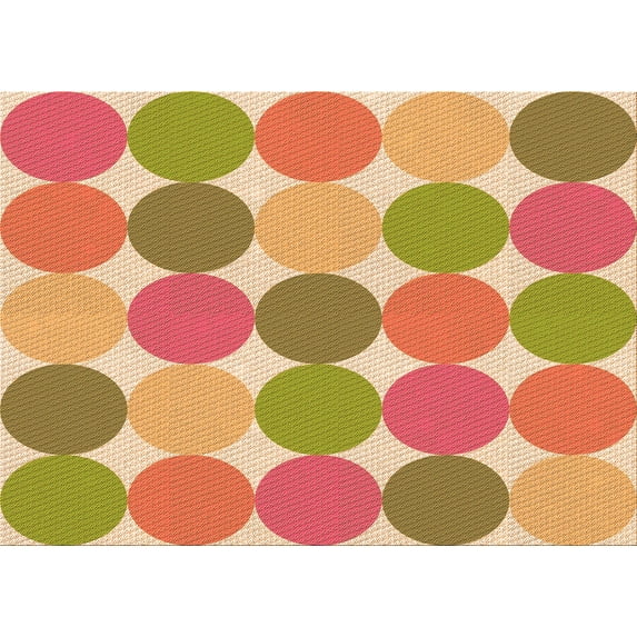 Ahgly Company Machine Washable Indoor Rectangle Transitional Grapefruit Red Area Rugs, 2' x 3'
