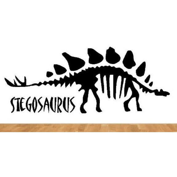 Decal ~ STEGOSAURUS FOSSIL DINOSAUR ~ WALL DECAL 12" X 30"
