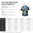 thumbnail image 5 of Fotbe Vintage Starry Sky Shark Camisa Estampada de Manga Corta para Hombre, Casual de Verano, Estilo Playero, Sin Arrugas-Medium, 5 of 5