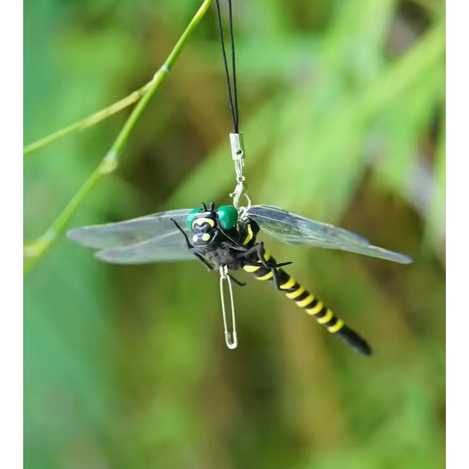 Dragonfly Clips for Bugs Repellent - Dragon Fly Clips For Bugs Repellent Outdoor Realistic Dragonfly Decoy, Portable Pins and Hanging Cords for Hiking, Camping, Gardening, and Yard Decor