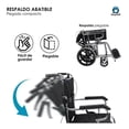 thumbnail image 2 of Silla de Ruedas Plegable Compacta Ligera para Adultos y Personas Mayores, 2 of 7