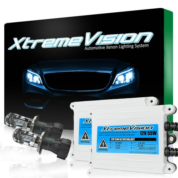 XtremeVision AC 55W HID Kit Xenon Light Headlight H7 10000K - Dark Blue