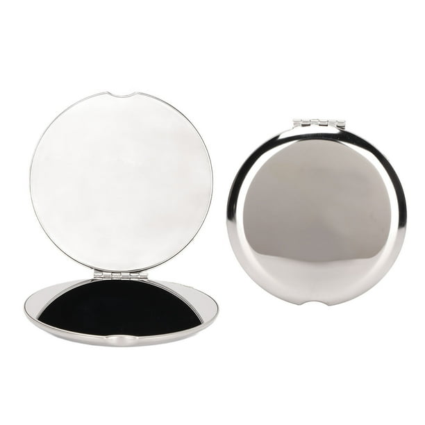 Espejo Compacto, Espejo de Bolsillo, Espejo de Maquillaje, Doble Cara, Plegable, De Mano, Espejo de Bolso Pequeño Para Bolsos y Vijes